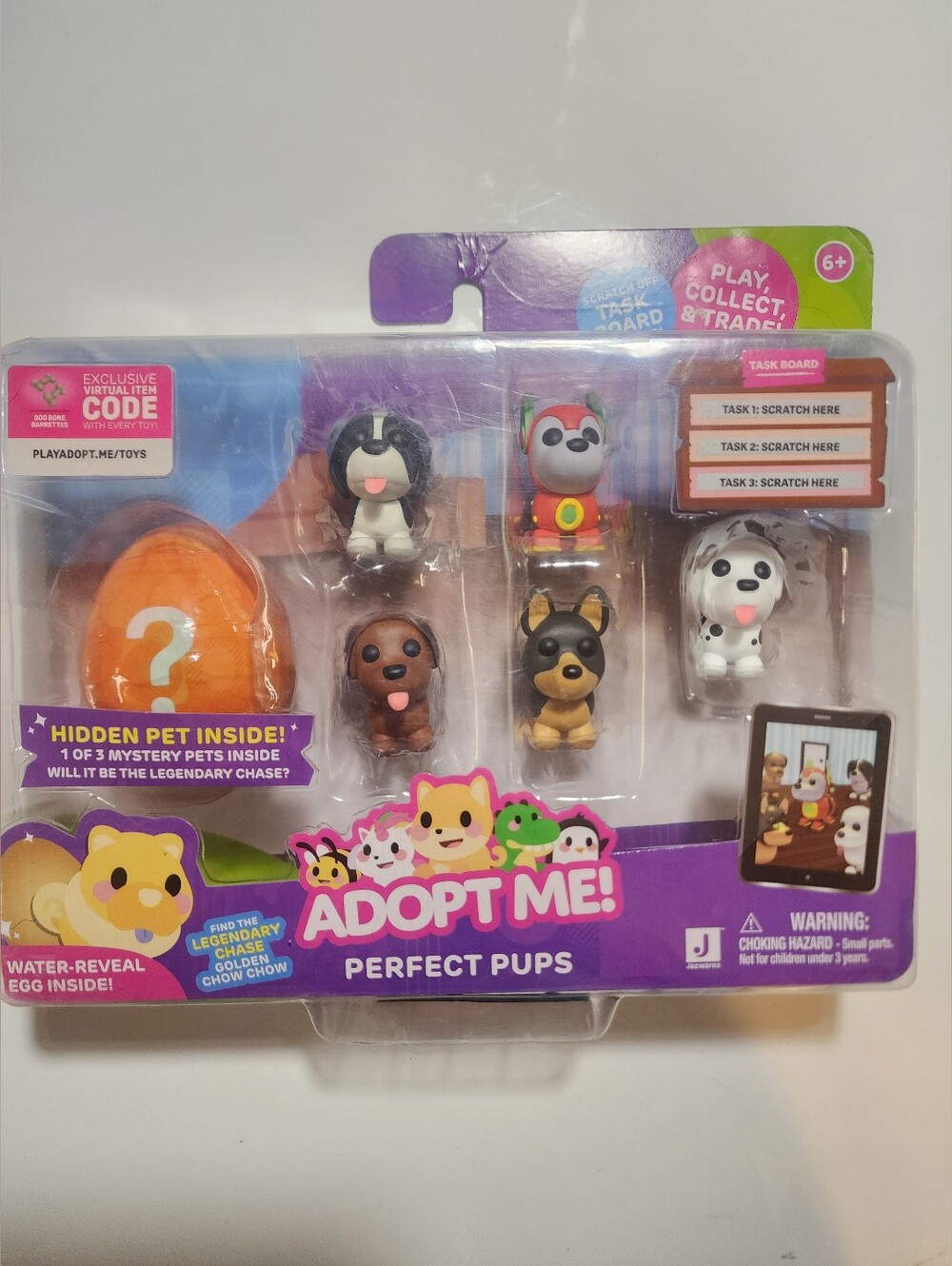 New Adopt Me! Pets Perfect Pups Figures With Surprise in Water Reveal Egg